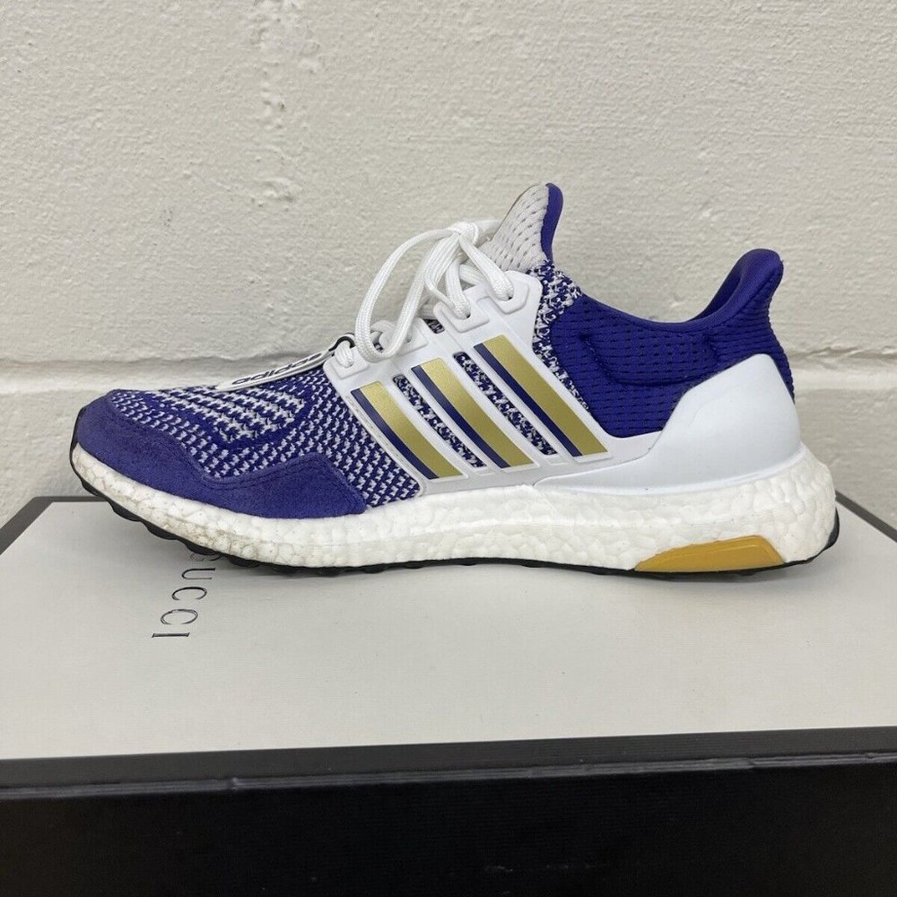 Adidas Ultra boost 1.0 Washington Huskies PE Purple White Gold (HG5867) Sz 7.5 - Picture 4 of 11